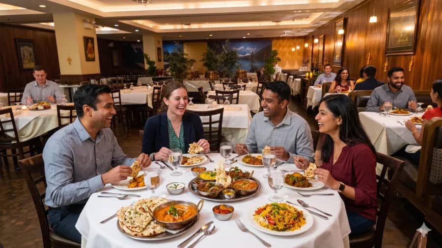 Gaylord Fine Indian Cuisine Chicago — dining room on the Magnificent Mile