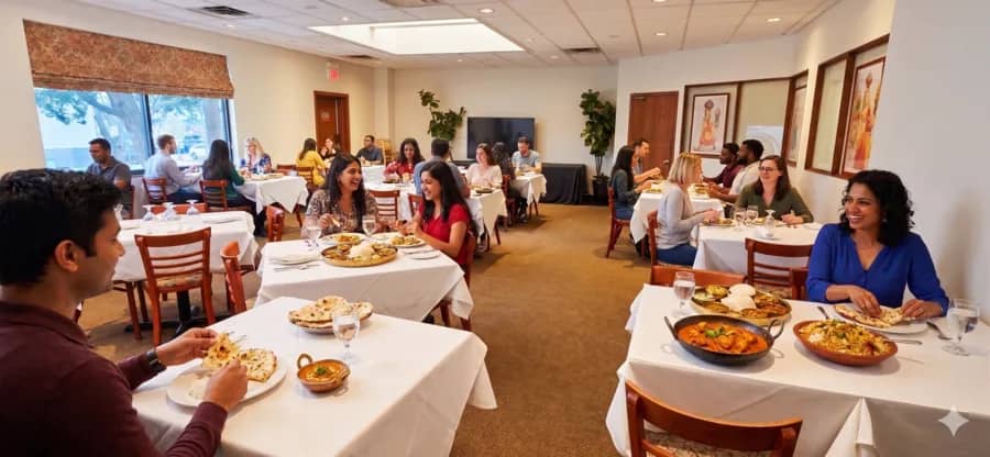 Gaylord Fine Indian Cuisine Schaumburg — dining room near Woodfield Mall